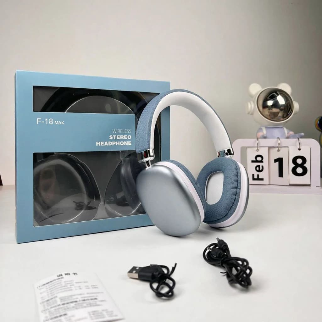 Бездротові накладні навушники з Bluetooth 5.4 та тривалим часом роботи