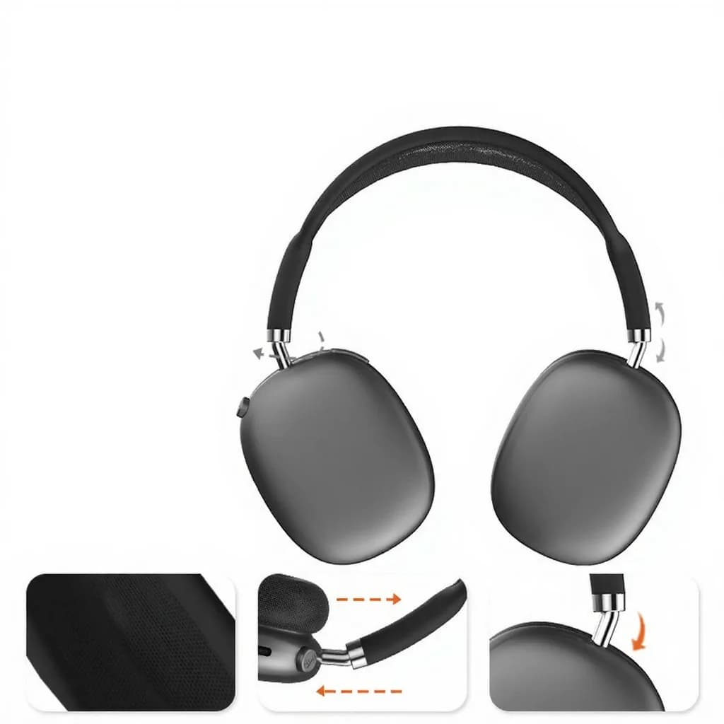 Бездротові Bluetooth-навушники з FM-радіо та слотом для TF-карти