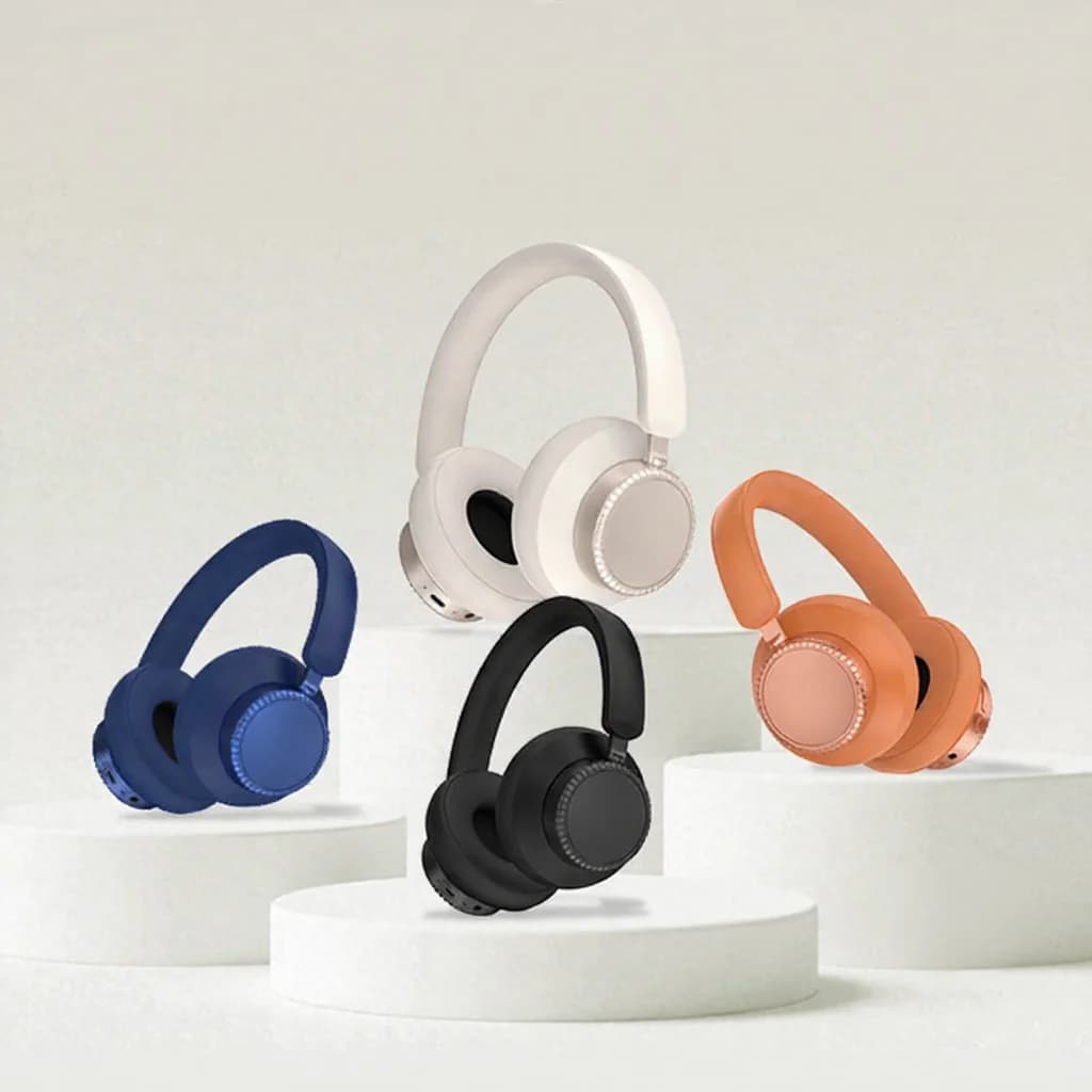 Бездротові Bluetooth-навушники з активним шумозаглушенням, накладні, з мікрофоном