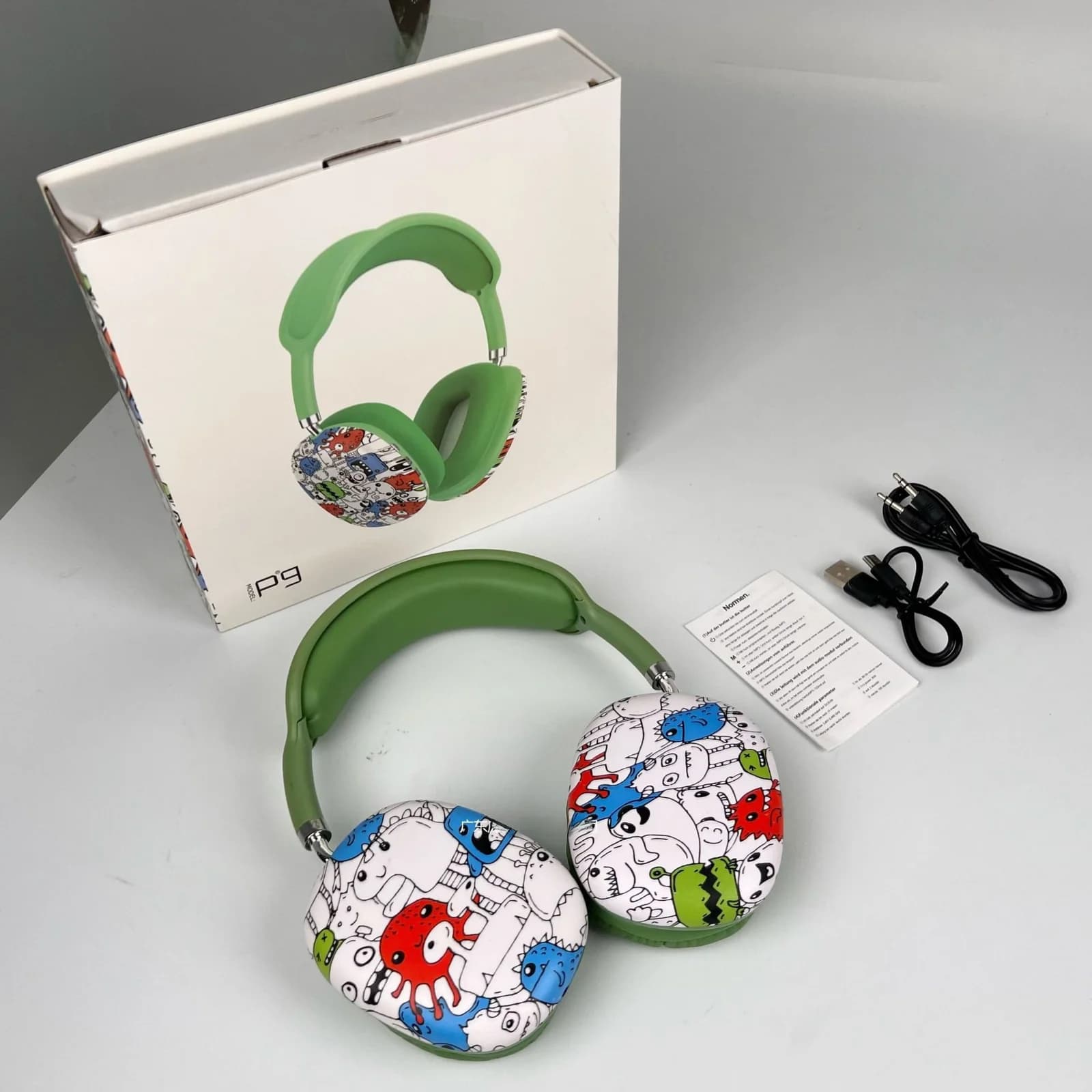 Навушники Bluetooth з графіті, FM-радіо та слотом для TF-карти