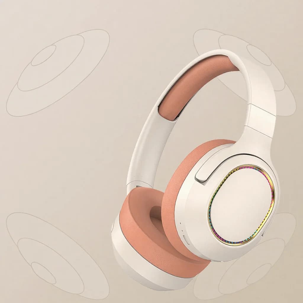 Бездротові ігрові RGB-навушники Bluetooth накладні стерео гарнітура