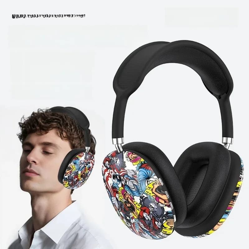 Навушники Bluetooth з графіті, FM-радіо та слотом для TF-карти