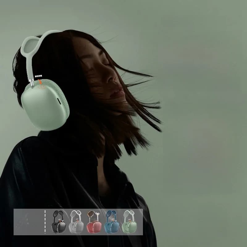 Bluetooth 5.4 накладні навушники з регулятором гучності та FM-радіо