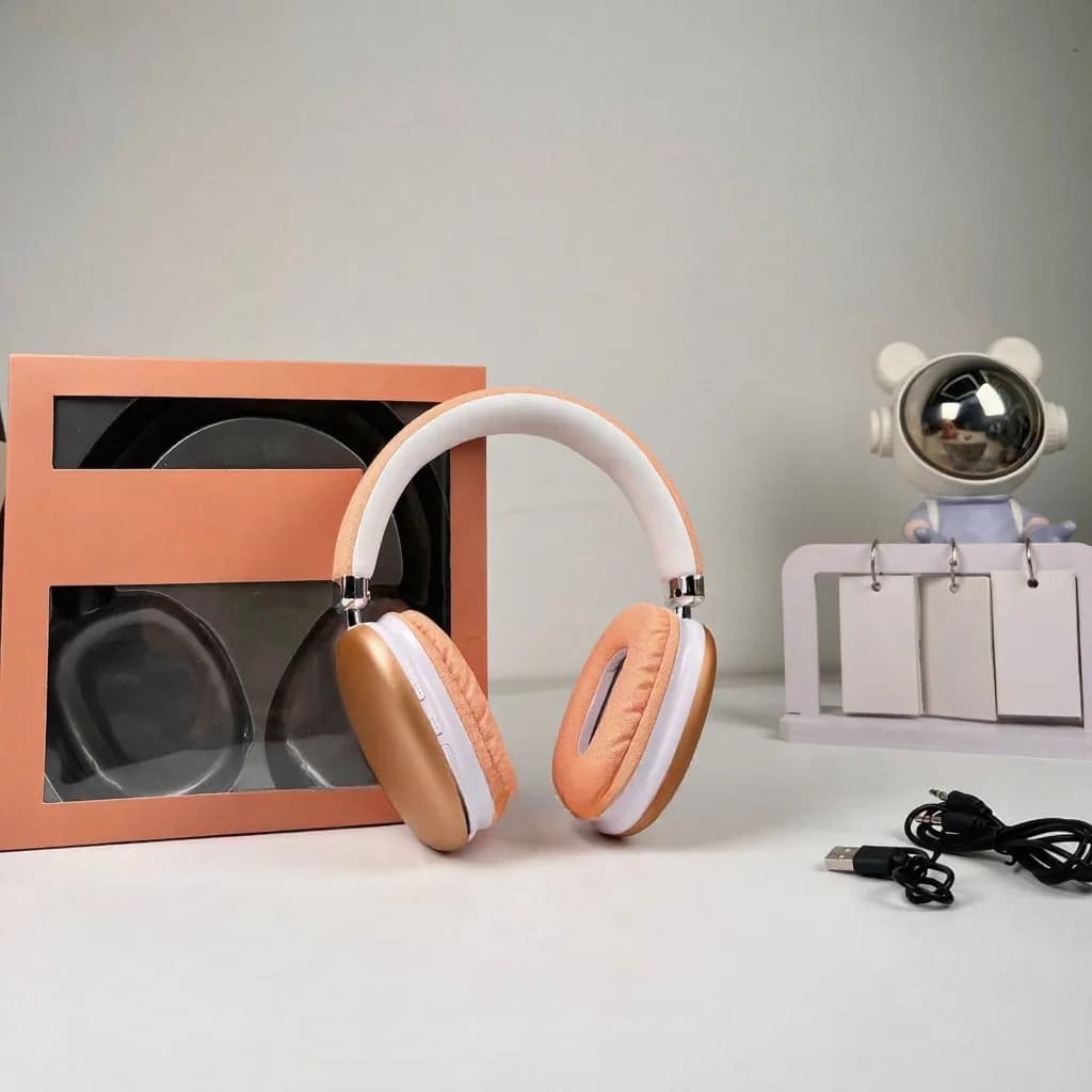 Бездротові накладні навушники з Bluetooth 5.4 та тривалим часом роботи