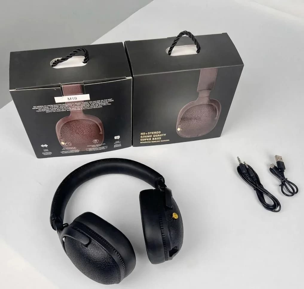 Ретро накладні Bluetooth-навушники, бездротова стереогарнітура з мікрофоном