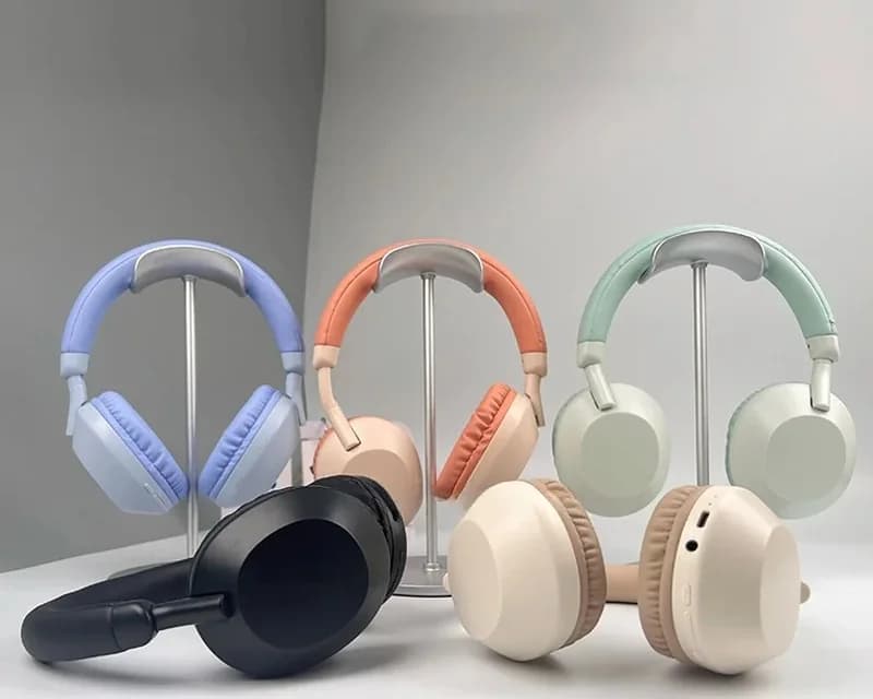 Бездротові накладні Bluetooth-навушники з глибоким басом та мікрофоном
