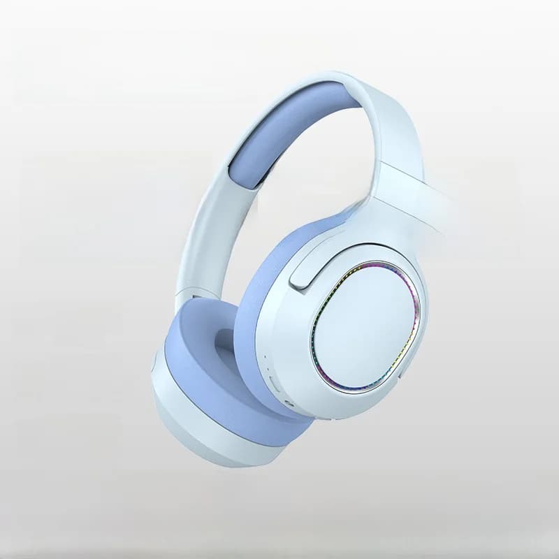 Бездротові накладні Bluetooth-навушники зі світлодіодами та FM-радіо