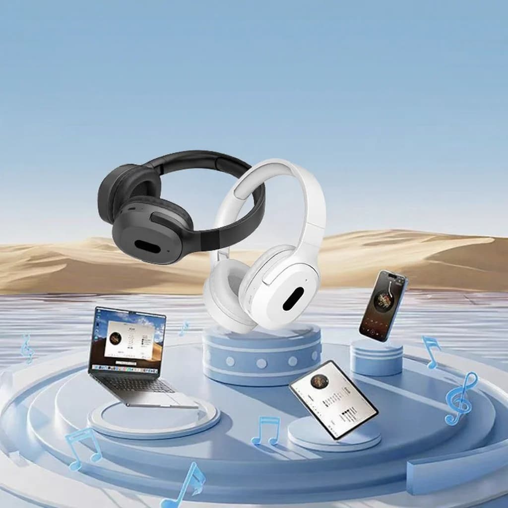 Бездротові накладні Bluetooth-навушники Type-C зі стереозвуком