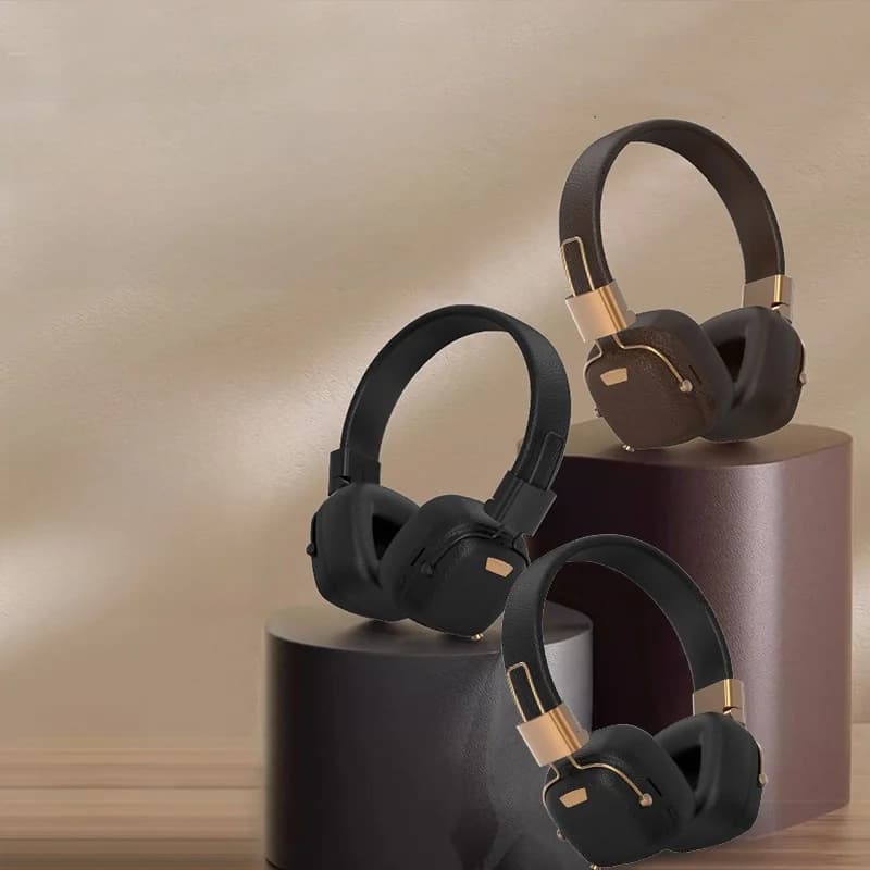 Ретро накладні Bluetooth-навушники з режимами EQ та складною конструкцією