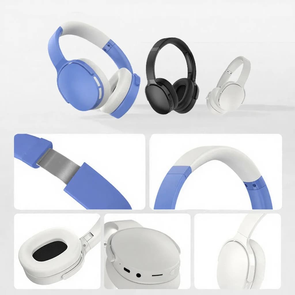 Навушники Bluetooth накладні з FM, TF-картою, режимами EQ та мікрофоном