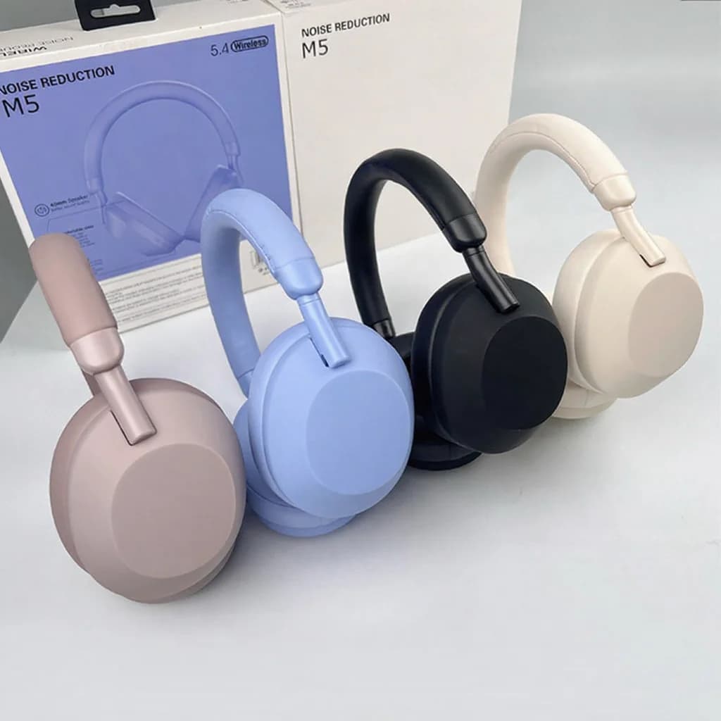 Бездротові Bluetooth-навушники з активним шумозаглушенням, накладні, стерео