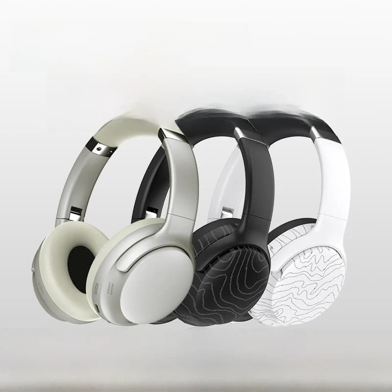 Бездротові накладні Bluetooth-навушники з FM-радіо та шумозаглушенням