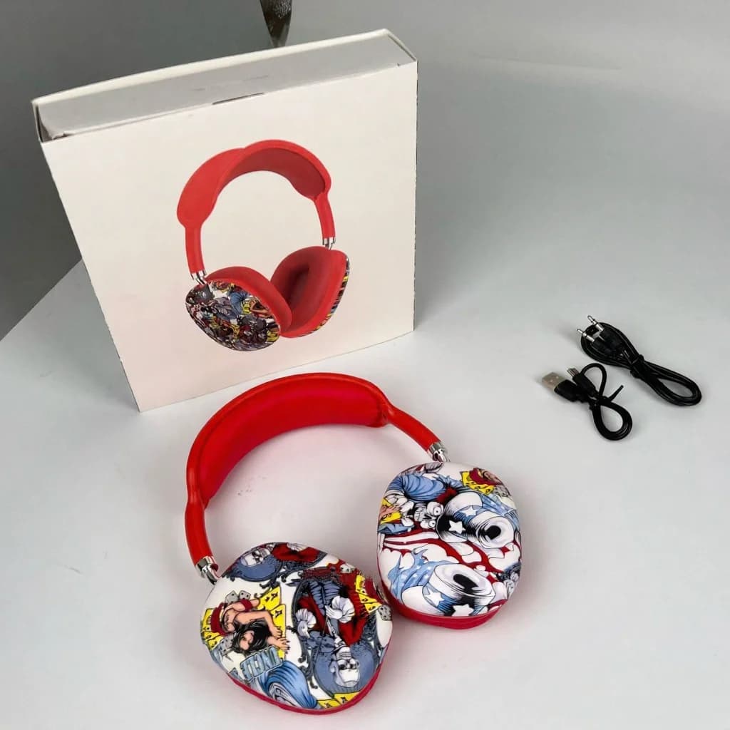 Навушники Bluetooth з графіті, FM-радіо та слотом для TF-карти