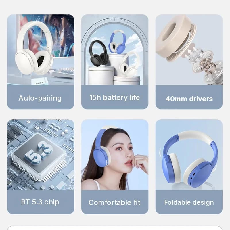 Бездротові Bluetooth-навушники з тривалим часом роботи