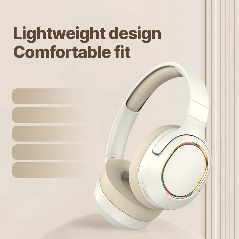 Бездротові ігрові RGB-навушники Bluetooth накладні стерео гарнітура