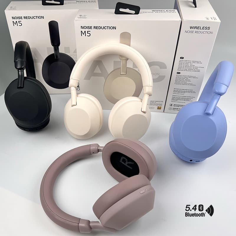 Бездротові Bluetooth-навушники накладні зі активним шумозаглушенням та стереозвуком