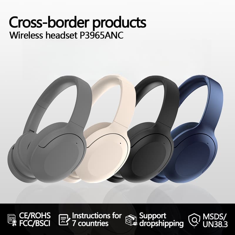 Bluetooth навушники з активним шумозаглушенням накладні бездротові 5.4